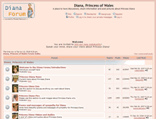 Tablet Screenshot of forum.princess-diana.com