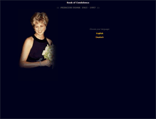 Tablet Screenshot of condolence.princess-diana.com